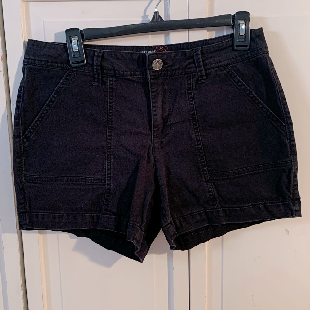 Faded Glory Black Denim Shorts
